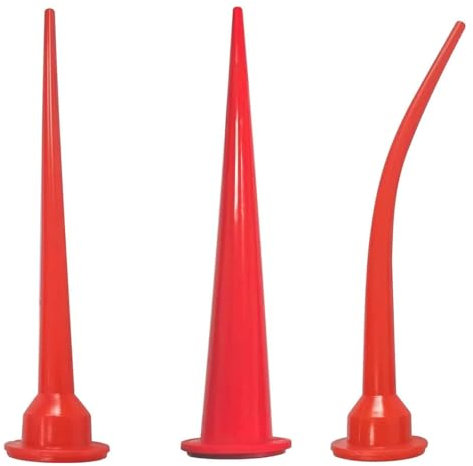 Laroal 3 Pezzi ugello per calafataggio in Silicone, Uno Dritto e Due curvi