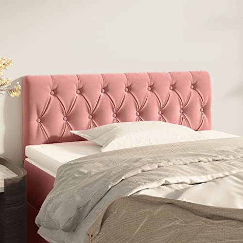 Générique Tête de lit Rose 90x7x78/88 cm Velours,Lits & Accessoires,Têtes et Pieds de lit-346325