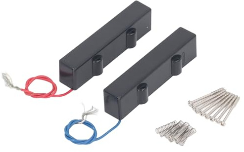 Micro basse électrique à 5 cordes, micro professionnel de style ouvert, micro magnétique en céramique sans bruit avec 8 vis et 8 ressorts, remplacement pour guitare basse à 5