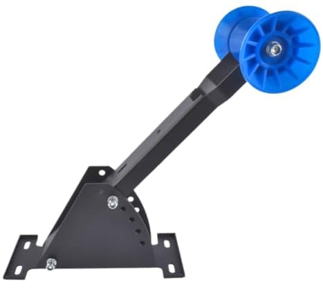 jieyo Poteau de Support de treuil de Bateau réglable pour Langue de remorque de 3 à 4 Pouces de Large x 4 Pouces avec Rouleau intégré