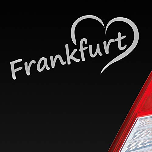 Hellweg Druckerei Auto Aufkleber Frankfurt Herz Stadt City Liebe Love Heimat 18x8 cm