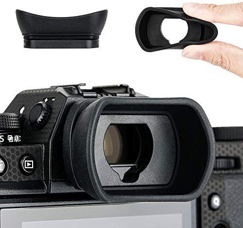 KIWIFOTOS Augenmuschel Okular für Fujifilm Fuji X-T4, X-T3, X-T2, X-T1, GFX100S, GFX100, GFX-50S, X-H1 Ersatz Ersetzt Fujifilm EC-XT L, EC-GFX, EC-XT M, EC-XT S, EC-XH W Eyepeice Cup