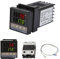 Fafeicy REX-C100 PID Contrôleur de Température, Régulateurs de température AC110V-240V, 0℃~1300℃, Régulateur de Température Numérique LED Digital avec Alarme Controleur de temperature