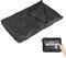4Monster Outdoor Reisedecke kompakt, Warme Camping Decke Ultraleicht, Wasserabweisende Bettdecke für Outdoor Reise Picknick Camping Indoor (Schwarz, L: 175 X 140 cm)