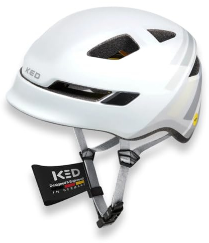 POP Kinderhelm Für Jungen Und Mädchen Von KED – Leicht Mit 8 Belüftungsöffnungen, MIPS Schutz, LED-Rücklicht Und Komfortable K-Fit Anpassung