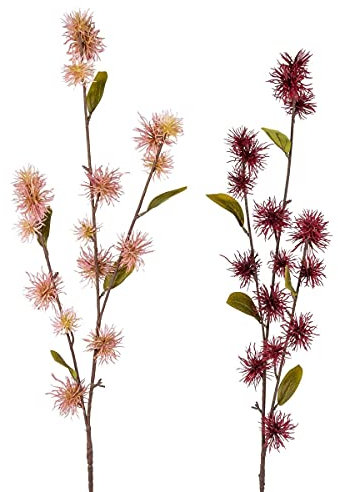 Dekozweig Hamalis-Zweig 60cm 1 Stück altrosa oder 1 Stück bordeaux sortierter Artikel