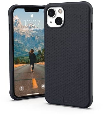 Urban Armor Gear U by UAG [U] Dot Étui Compatible avec l'Apple iPhone 13 [Silicone Doux au Toucher, Compatible avec la Recharge sans Fil, Protection de 2,4 m] Noir