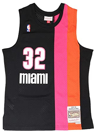 Mitchell & Ness Herren 2.0 miami T Shirt, Black / Black, XL EU