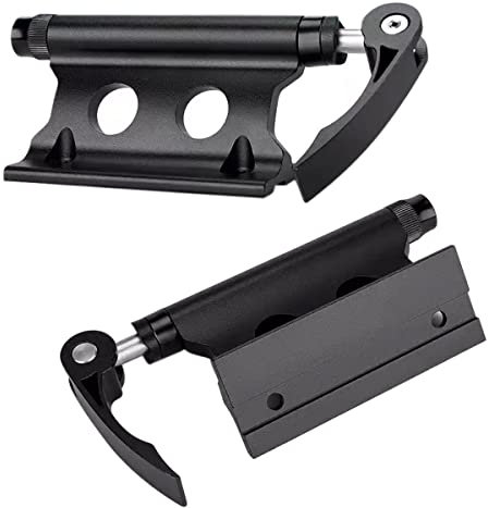 2 Pièces Support de Fixation de Fourche de Vélo, Support Velo Voiture, Support de Fourche de Bicyclette, Support de Fourche Avant pour Vélo- À Dégagement Rapide (Noir)