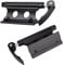 2 Pièces Support de Fixation de Fourche de Vélo, Support Velo Voiture, Support de Fourche de Bicyclette, Support de Fourche Avant pour Vélo- À Dégagement Rapide (Noir)