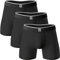 Giovici Boxer Bambou Homme, Caleçon Ultra Doux et Respirant, Lot de 3, Caleçon pour Hommes, sans étiquette, Coupe élastique