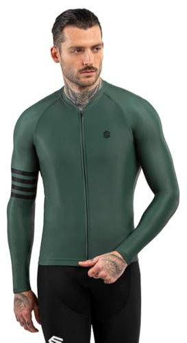 SIROKO - Langärmeliges Radtrikot M2 Gravel - L - Armeegrün