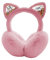 SUGSHYN Cache-oreilles d'hiver pour filles, cache-oreilles de licorne, cache-oreilles de chat, enfants en fourrure fourrure pour l'hiver - Cache-oreilles mignons et moelleux pour enfants (rose), Rose,