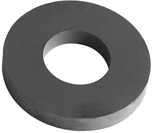 Burnur Keramik-Ferrit-Ringmagnete Ø 90,0 x 60,0 x 13,0 mm Klasse 12 Hochleistungsmagnet - für Handwerk, Wissenschaft und Hobby - 1 Stück