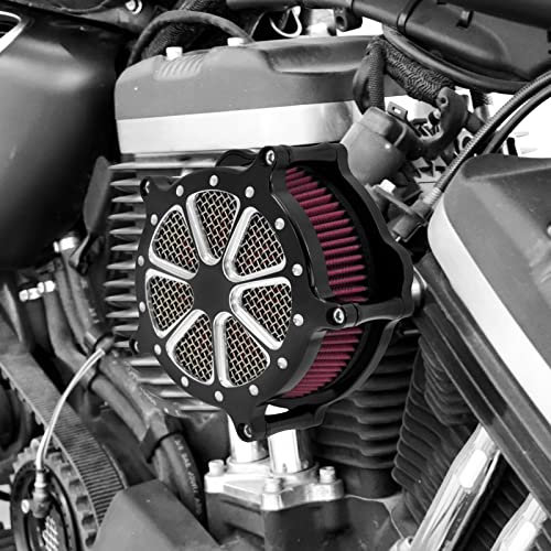 HCmotorku Kit di aspirazione filtro aria per moto per Harley Sportster XL 883 1200 2004-2023 rosso