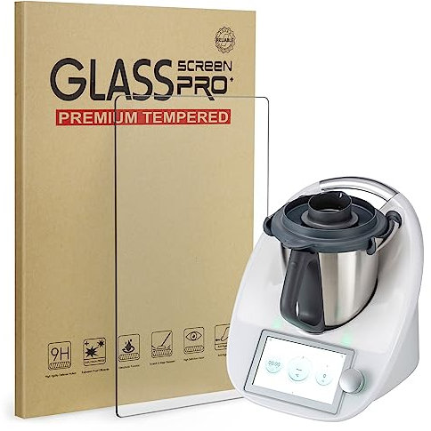 Displayschutzfolie für Thermomix TM6, Ancable 1 Stück 9H Panzerglasfolie kompatibel mit Thermomix TM6 Display Schutzfolie, Langlebig Kratzfest Thermomix Zubehör