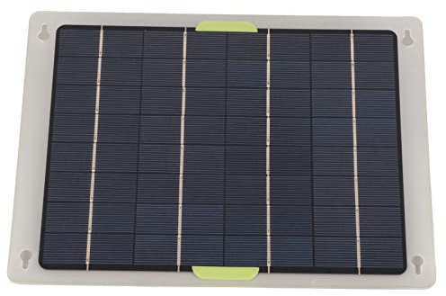 Chargeur de Batterie Solaire, Bonne Protection Panneau Solaire étanche IP67 à Haut Rendement Chargeur de Voiture Coque en ETFE laminé avec Indicateur LED pour Batterie 12V DC (10W)