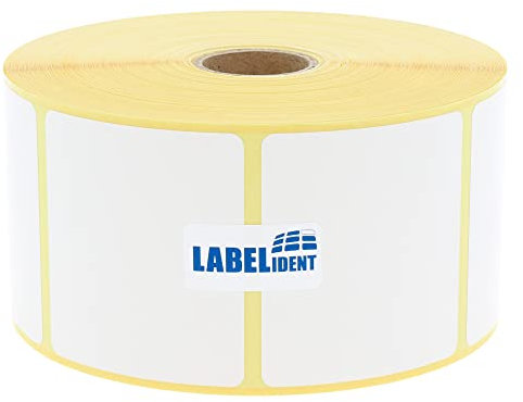 Zebra kompatible Thermoetiketten Top, Z-Select 2000D - 57,15 x 50,8 mm - formatgleich mit Zebra 800262-205 - 1.370 Etiketten für Zebra Drucker auf 25 mm Kern, selbstklebend