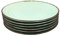 VAJILLA MORDERNA CALIDAD 6 PERSONAS - 6 PLATOS LLANOS 27 CMS (VERDE 6 PLATOS)