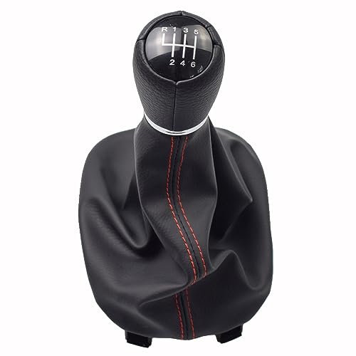 Hacreyatu 6-Gang-Schaltknauf für Seat Leon 1M1 2002 2003 2004 2005 2006 (6 Gänge)