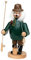 Dekohelden24 Holz Räuchermann als Angler, L/B/H 11,5 x 11 x 20 cm