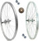 COPPIA RUOTA/CERCHIO ANTERIORE + POSTERIORE 28 X 1.75 BICI ATTACCO STANDARD ALLUMINIO/ACCIAIO 28X1.75 CITY BIKE - BICICLETTA - PASSEGGIO DADI DI FISSAGGIO E FLAP INCLUSI + RUOTA LIBERA 6 VELOCITÀ
