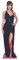 Star Cutouts CS1216 Singer Black Dress Star Mini Recorte de cartón