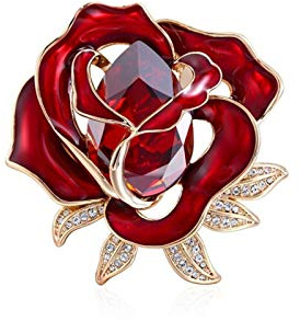 Brosche Damen Einzigartige Rosenbrosche, elegante Damen-Ansteckblume, Accessoires, Reversschal, Kleidungs-Ansteckblume, Damen-Geburtstag, Hochzeit, Abschlussball, Valentinstag, dekorativ Fashion Brosc