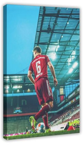 yiili Joshua Kimmich Poster, Fußballspieler-Poster (9), Leinwandposter, Wandkunst, Dekordruck, Gemälde für Wohnzimmer, Schlafzimmer, Dekoration, Rahmen-Stil, 60 x 90 cm