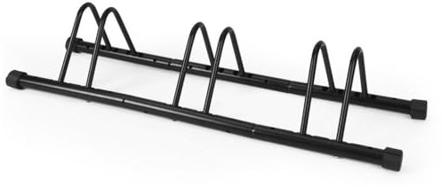 ENGWE MTB Metal Outdoor Bike Stand, Bike Storage Rack, Bicycle Floor Parking Stand, Bicycle Storage Holder for Garage or Shed (3 Bike Station)