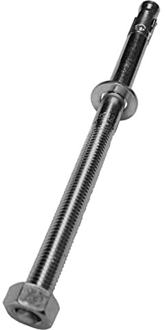 Lumonic Schwerlastanker M12 x 240 Edelstahl A4 I Zur Verwendung als Keilanker, Metalldübel, Bolzenanker, Blitzdübel I Für verschiedene Arten Durchstec