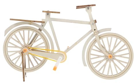 UPKOCH 1 Satz DIY-Fahrrad Holzpuzzle-Modell Mechanisches Fahrradmodell Denksportaufgaben 3D-Puzzle-Modell Mechanisches Motorradmodell Holz-Fahrrad-Ornament Modelle Kind Gizmo Altmodisch