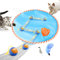 Migipaws Interaktives Katzenspielzeug-Set, Fun Tracker, elektrisch beweglicher Ball versteckt Sich im Beutel,Jagenspaß genießen (blau)