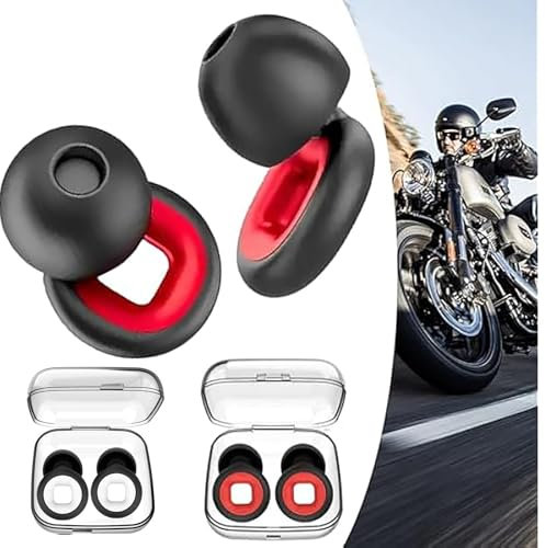 2 Paar Ohrstöpsel Zur Lärm-Reduktion (24 DB),Ohrstöpsel, MotorradIn-Ear-Gehörschutz Für Arbeit, Schlagzeug, Motorrad, Home Office, Party & Konzert - Ohrenschützer in 3 Größen