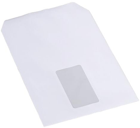 Briefumschläge, 90g/qm, selbstklebend, mit Fenster, DIN-C-5 = 162x229 mm, 500 Stück