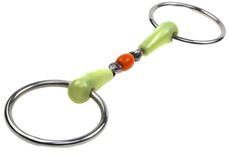 MagiDeal Trensengebiss für Pferde, Mundgebiss für Pferde, lose Glieder, O-Gebiss, Trensenwerkzeug für von Pferden, Reiten im Freien, Rot