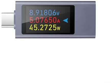 KWS-2303C Type-C Voltage Tester, USB C Tester Meter For Phone Charging, TypeC Meter With Full C Port Compatibility
