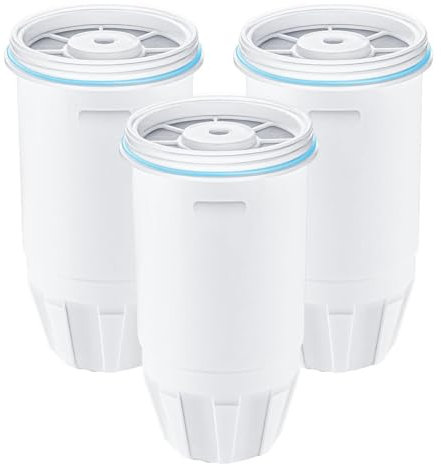 BLASHRD 3Pcs Water Filters Replacement for Zero ZR-001,ZR-003 ZR-004, ZR-006 Water Pitchers and Dispenser,Multi-Layer Filtration