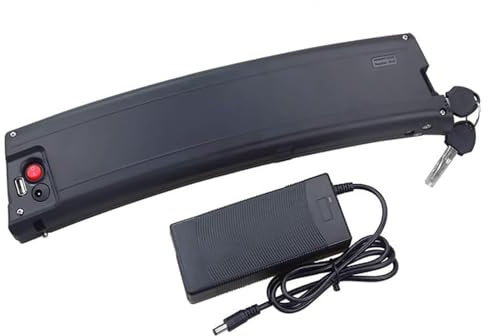 JHKJ 36-Volt-Lithium-Ionen-Akku, 36 V, 7,8 Ah, 10,5 Ah, 9 Ah, Lithium-Akku, 36 V Unterrohr-Akku, 36 V Li-Ionen-Akku für Motoren unter 400 W mit Ladegerät und 2-Loch-Anschluss,36v10.5ah