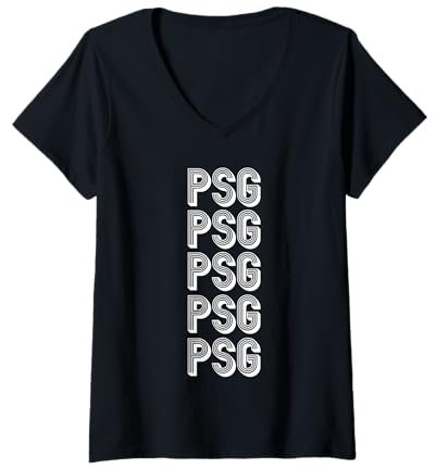 Femme Voyage à l'aéroport de Pétersbourg PSG T-Shirt avec Col en V