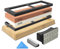 TOOLMAYS Pierre a Aiguiser, 1000/6000 Pierre Affuter Japonaise avec Base en Bambou Antidérapante, Support en Silicone, Guide d'angle et Pierre à Aplatir Double Face, Pierre Affutage pour Couteaux