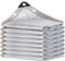 Filet D'ombrage en Aluminium 99% Toile Ombrage Exterieur Voile D'ombrage avec Œillets Pergola Couvre Protection UV Réfléchissant Rafraîchissant Tissu D'ombre pour Jardin Patio Lawn((3x6) m)
