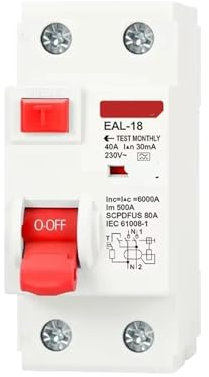 Disjoncteur différentiel 2P 32A 100/300mA Type A, disjoncteur différentiel, disjoncteur différentiel, interrupteur de sécurité, 1 pièce(2P 300mA,32A)