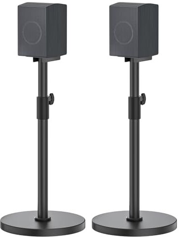 Heavy-Duty Floor Speaker Stands Pair for Samsung HW-Q990C HW-Q990D HW-Q930C Speaker Stand - Height Adjustable for Samsung Rear Speakers Stand with Cable Management