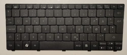 QMSOZMD Parti per Laptop Nuova Norvegia for Acer Aspire One D255 D257 D260 D270 D255E 521 522 AOD257 AOD260 NoBacklight Nero Notebook Tastiera del Computer Portatile