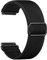 Uhrenarmband 20mm Kompatibel mit Samsung Garmin - Nylon Band für Galaxy Watch 7 Armband 6 5 4 FE 40mm 44mm - Sport Band für Garmin Vivoactive 5 Armband 3 Galaxy Watch 6 4 Classic, Schwarz
