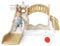 Toboggan pour Enfants, Toboggan indépendant pour Tout-Petits avec Panier de Basket, équipement de Jeu pour Toboggan, toboggans extérieurs pour Enfants (Kaki-6)