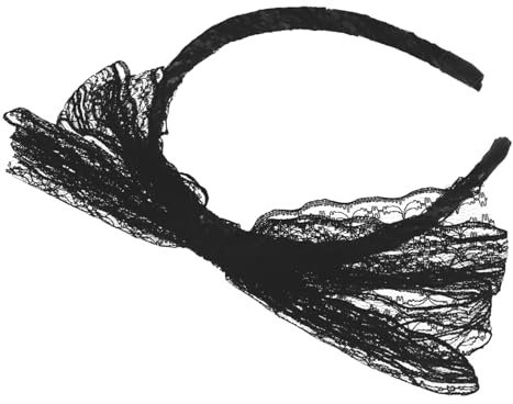 TOYZFRIENDY Vintage Schwarzes Haarschmuck Schleifen haarreif Damen Party Fasching Stirnband Mädchen Headband Cosplay Zubehör