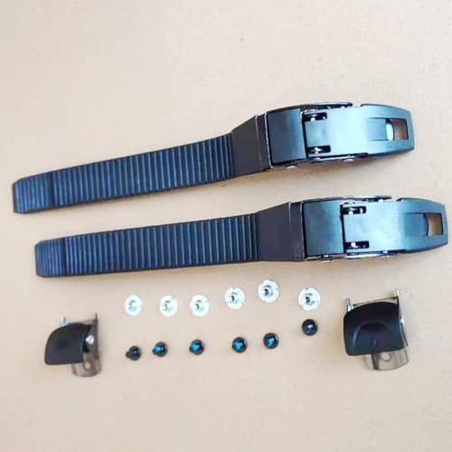 Lot de 2 boucles de rechange pour patins à roues alignées avec vis de serrage et écrous, boucle à dégagement rapide pour bottes de patin à glace, pièces de réparation (A)