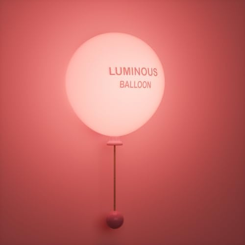 Nachtlicht Kinder, Ballon Silikon Nachtlicht 3 Helligkeitsstufen Dimmbar, 900mAh USB-C Wiederaufladbar, 30Min Timer Warmweißes Licht Nachttischlampe für Kinderzimmer Jungen Mädchen, Deko-Idee,Rosa